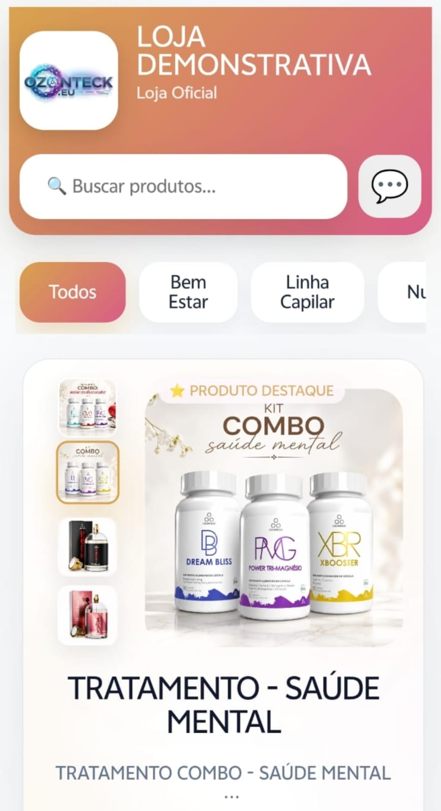 Loja Mobile OZONTECK.EU