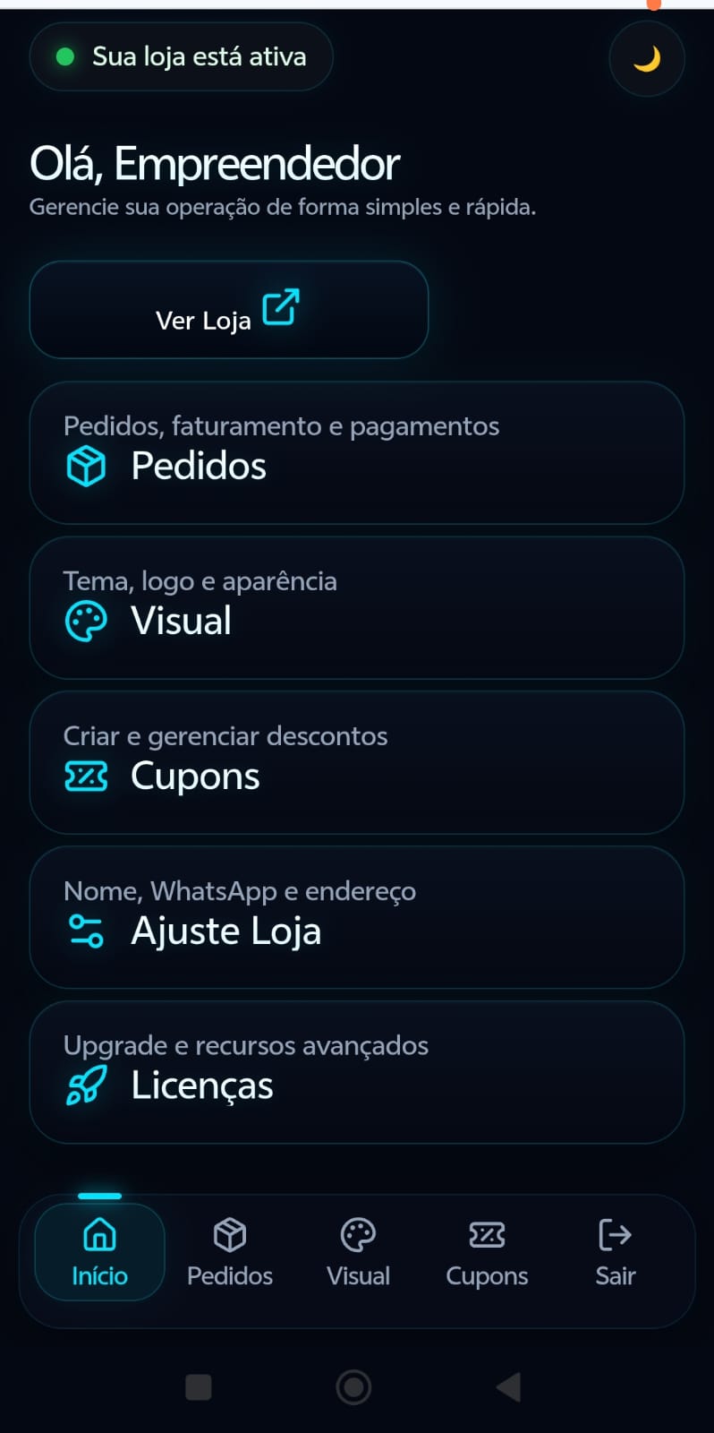 Painel Mobile